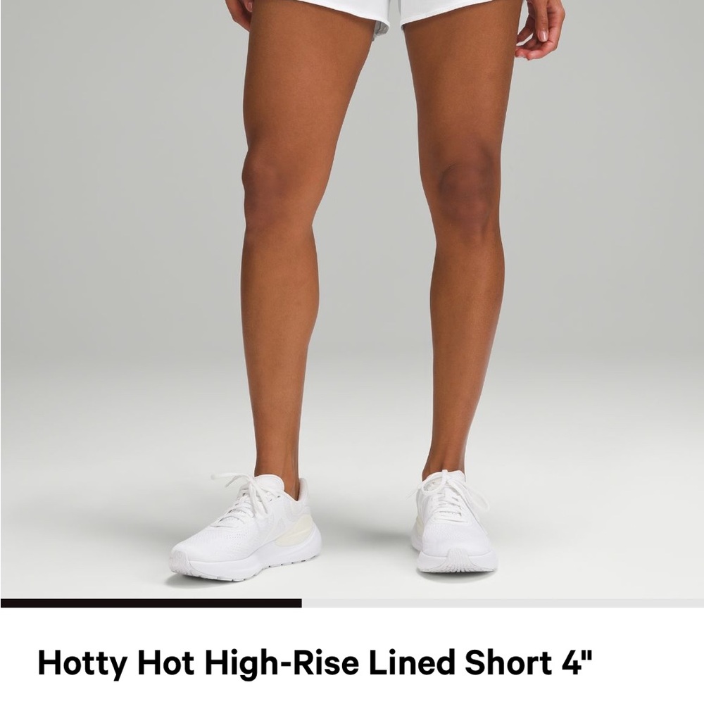lululemon athletica White Athletic Shorts High-Rise Performance